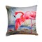 Edge Collections - 14" X 14" - Multicolor - Flamingo Throw Pillow Machine Washable, - 1 Piece